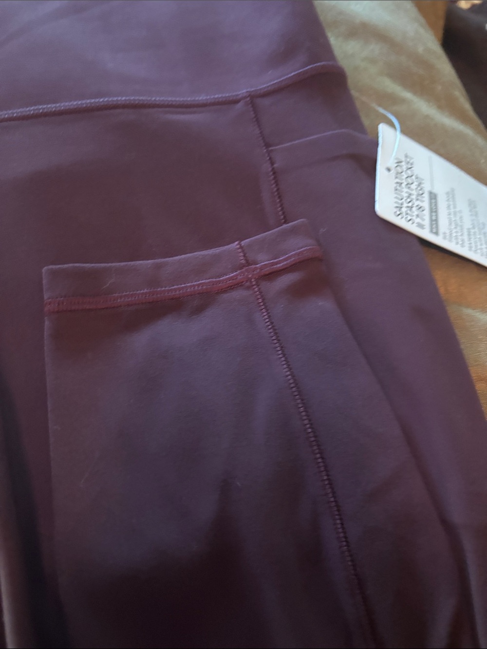 Athleta Eggplant Cropped High-Rise Leggings - Picture 8 of 9